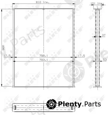 NRF 13021 — Core, radiator