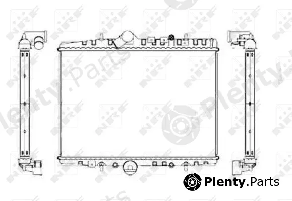 NRF 55346 — Radiator, engine cooling EASY FIT