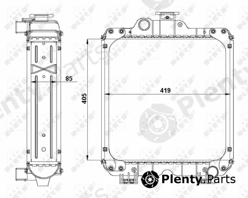 NRF 54098 — Radiator, engine cooling