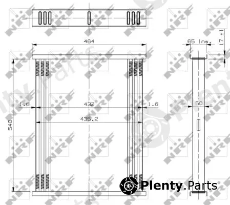 NRF 19092 — Radiator Core, charge air cooler