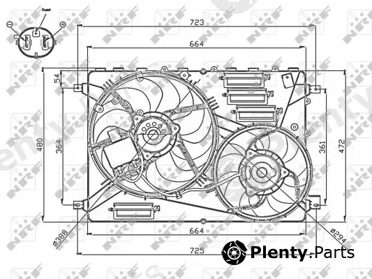 NRF 47755 — Fan, engine cooling