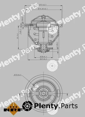 NRF 725140 — Thermostat, coolant EASY FIT
