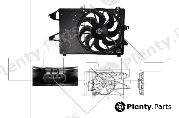 NRF 47004 — Fan, engine cooling