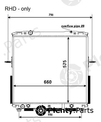 NRF 53368 — Radiator, engine cooling