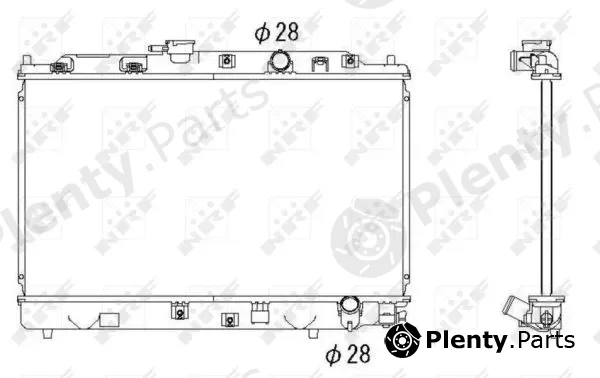 NRF 53286 — Radiator, engine cooling