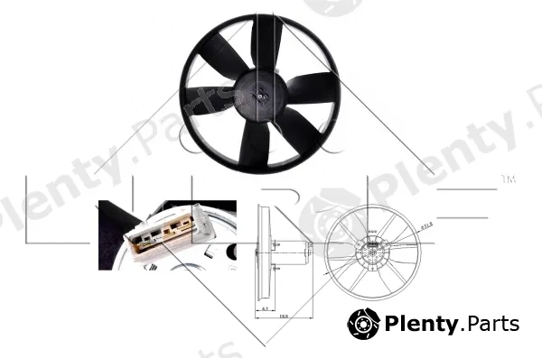NRF 47401 — Fan, engine cooling