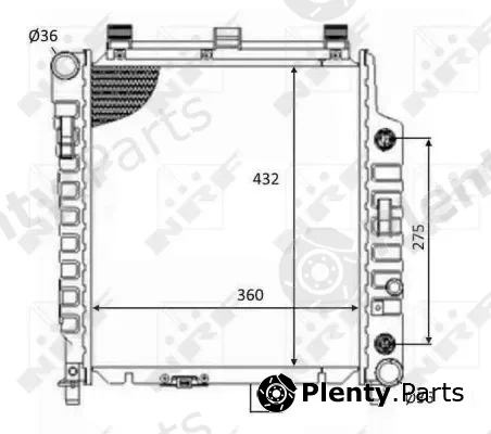 NRF 59102 — Radiator, engine cooling