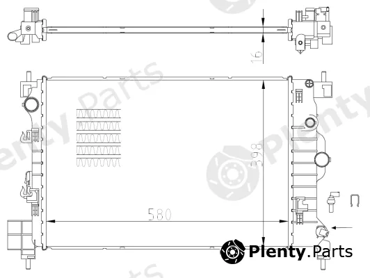 NRF 550003 — Radiator, engine cooling