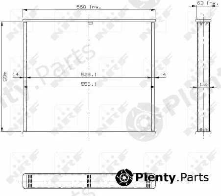NRF 13454 — Core, radiator