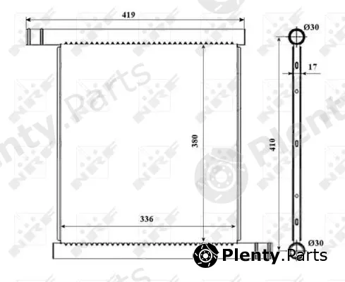 NRF 53598 — Radiator, engine cooling EASY FIT