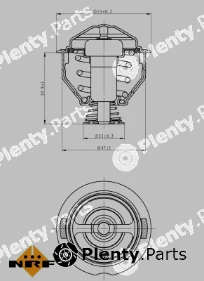 NRF 725209 — Thermostat, coolant EASY FIT
