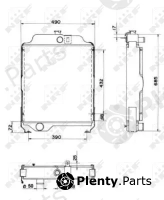 NRF 52200 — Radiator, engine cooling