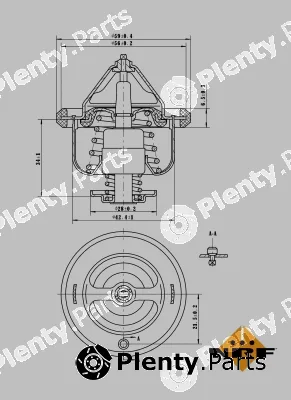 NRF 725108 — Thermostat, coolant EASY FIT