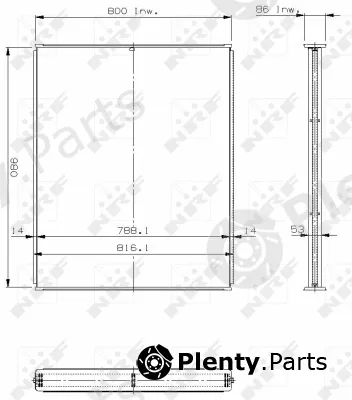 NRF 13652 — Core, radiator