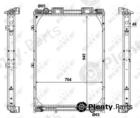 NRF 509537X — Radiator, engine cooling
