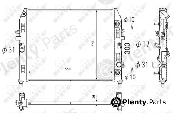 NRF 53851 — Radiator, engine cooling