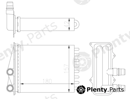 NRF 54412 — Heat Exchanger, interior heating