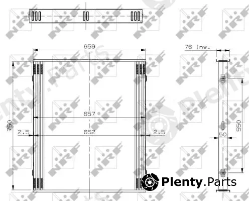 NRF 19008 — Radiator Core, charge air cooler
