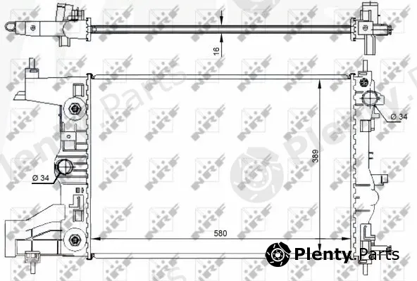 NRF 59144 — Radiator, engine cooling
