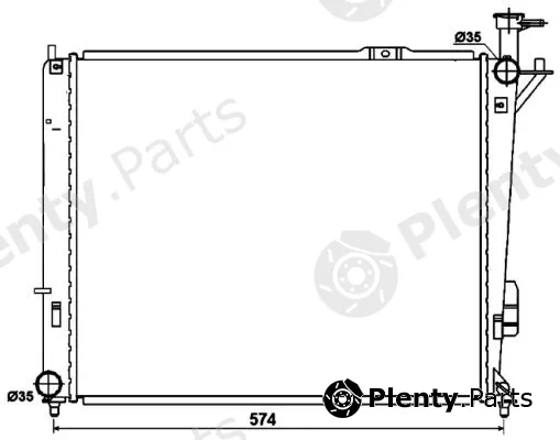 NRF 53174 — Radiator, engine cooling