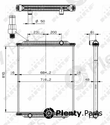 NRF 599563 — Radiator, engine cooling