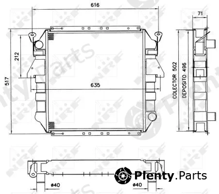 NRF 52140 — Radiator, engine cooling