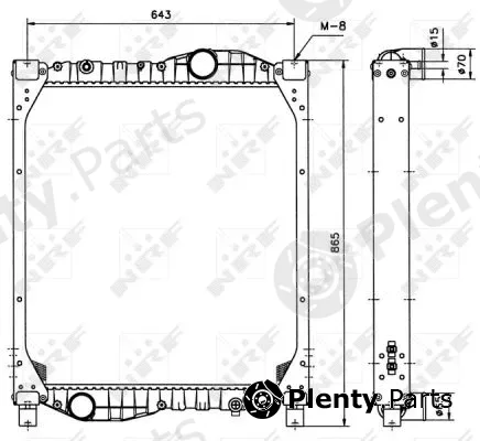 NRF 51589 — Radiator, engine cooling