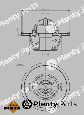 NRF 725155 — Thermostat, coolant EASY FIT