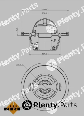 NRF 725135 — Thermostat, coolant EASY FIT