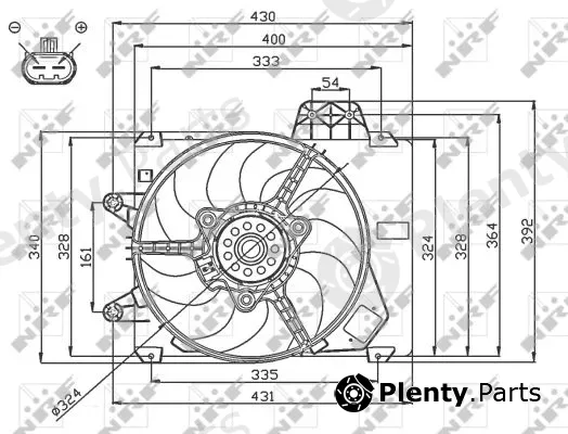 NRF 47750 — Fan, engine cooling
