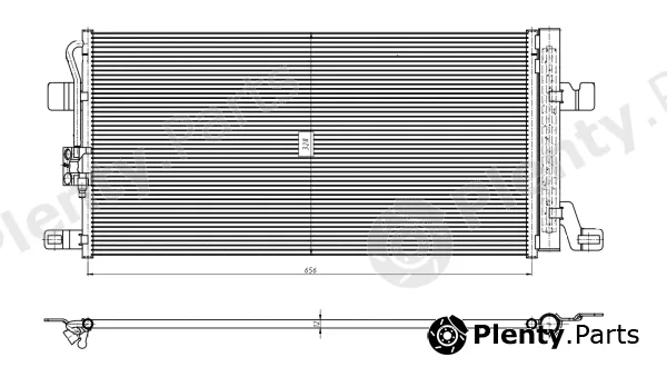NRF 350463 — Condenser, air conditioning EASY FIT