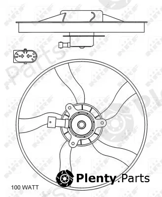 NRF 47070 — Fan, engine cooling