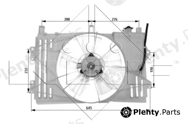 NRF 47053 — Fan, engine cooling