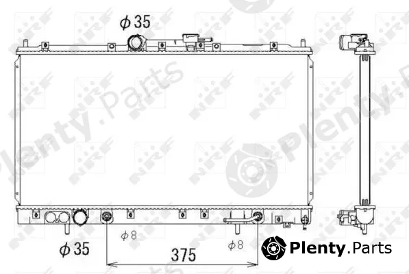 NRF 53313 — Radiator, engine cooling