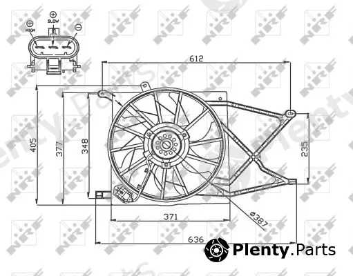 NRF 47749 — Fan, engine cooling