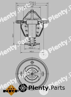 NRF 725131 — Thermostat, coolant EASY FIT