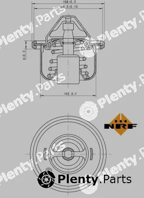 NRF 725208 — Thermostat, coolant EASY FIT