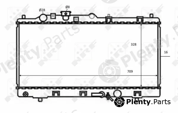 NRF 59075 — Radiator, engine cooling