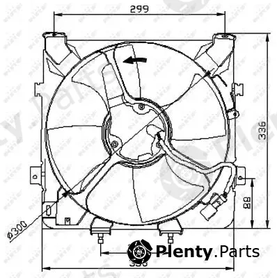 NRF 47041 — Fan, engine cooling