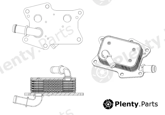 NRF 31830 — Oil Cooler, engine oil