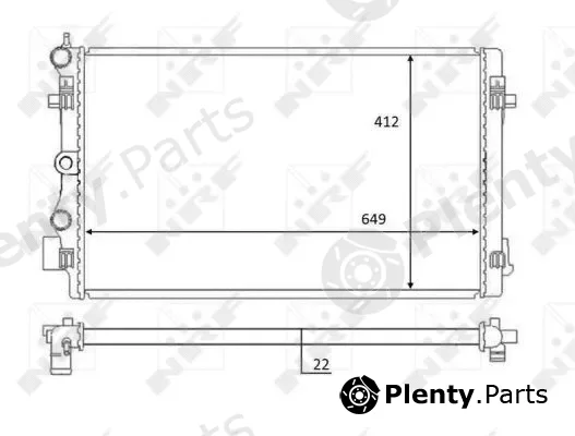 NRF 59056 — Radiator, engine cooling