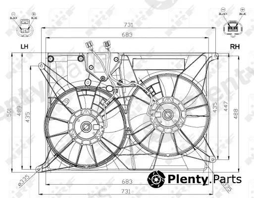 NRF 47574 — Fan, engine cooling