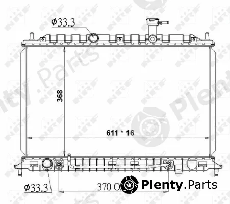 NRF 50138 — Radiator, engine cooling