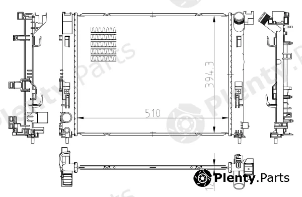 NRF 550038 — Radiator, engine cooling