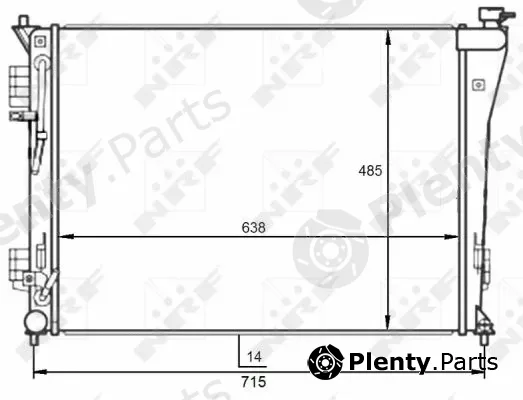 NRF 59097 — Radiator, engine cooling