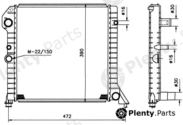 NRF 506991 — Radiator, engine cooling
