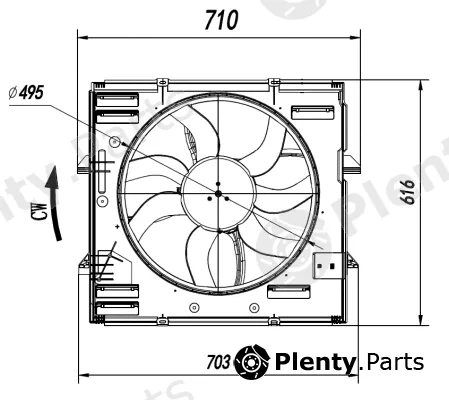 NRF 47921 — Fan, engine cooling