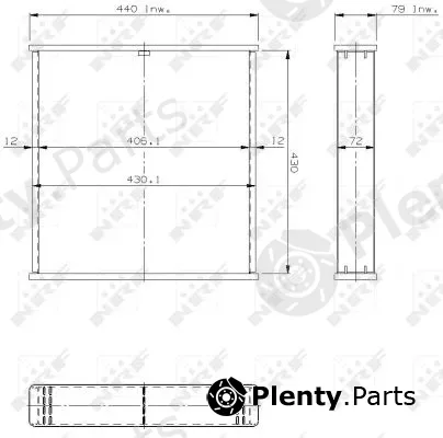 NRF 14625 — Core, radiator