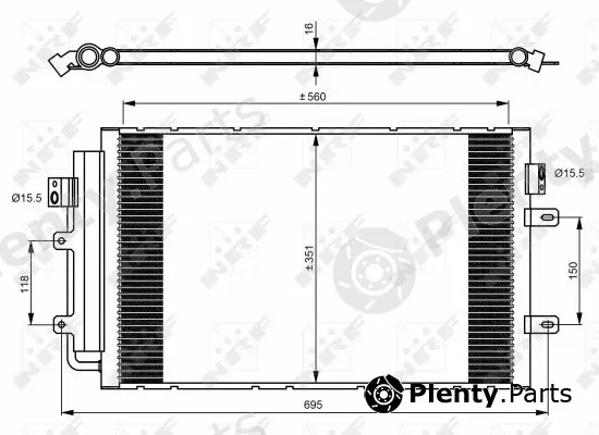 NRF 350083 — Condenser, air conditioning EASY FIT