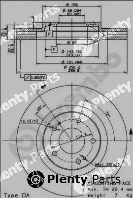 A.B.S. 09.9129.10 — Brake Disc BREMBO